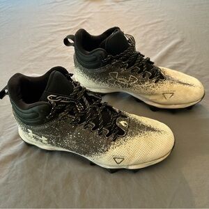 Under Armour Black and White Football Cleats
